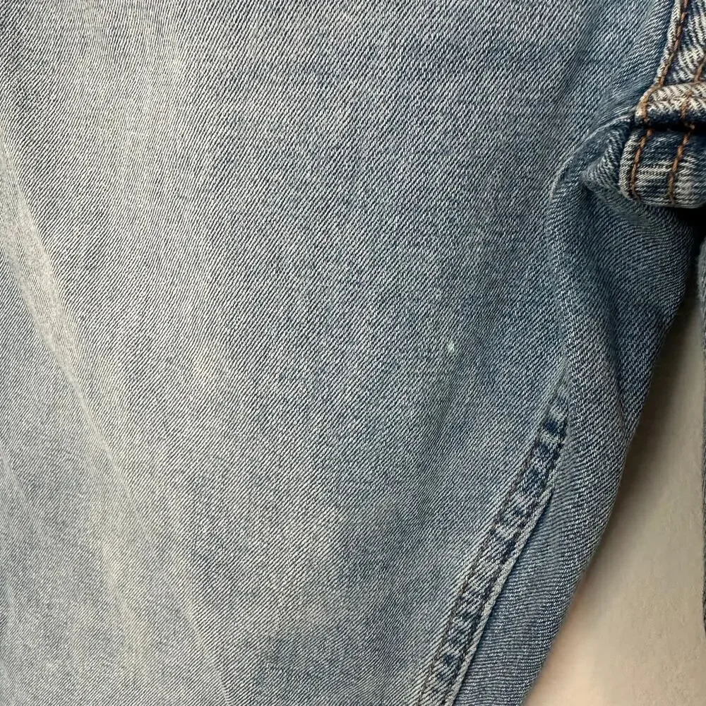 Abercrombie & Fitch Curve Love Ultra High Rise Ankle Straight jeans 27 / 4 short - Picture 6 of 6